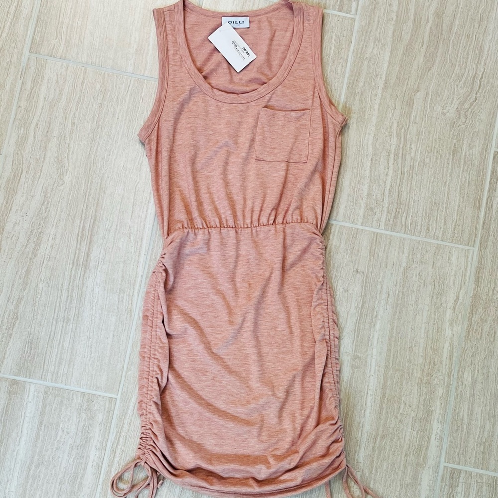 Gilli Boutique Dusty Peach Bodycon Dress - size medium